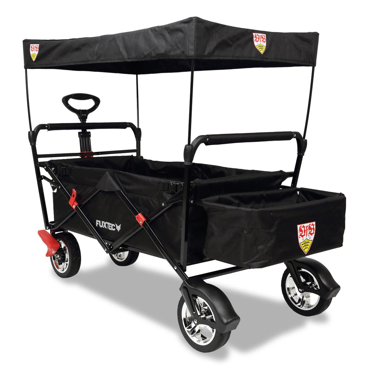 FUXTEC Bollerwagen FX-CT500 "VfB Stuttgart"-Edition mit Sonnendach