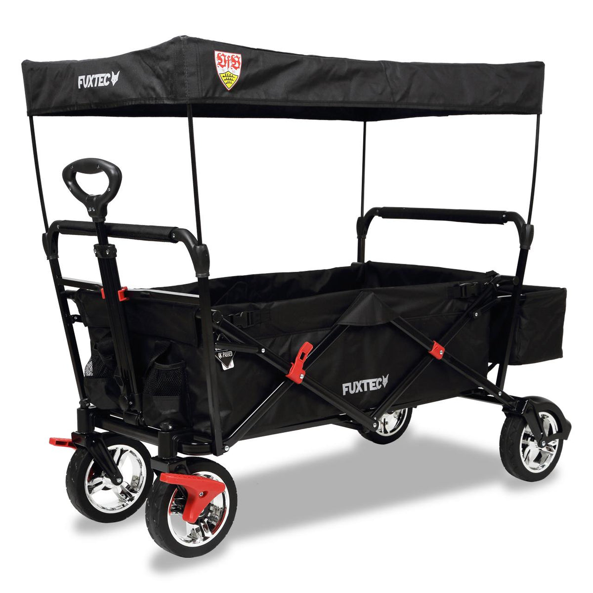 FUXTEC Bollerwagen FX-CT500 "VfB Stuttgart"-Edition mit Sonnendach