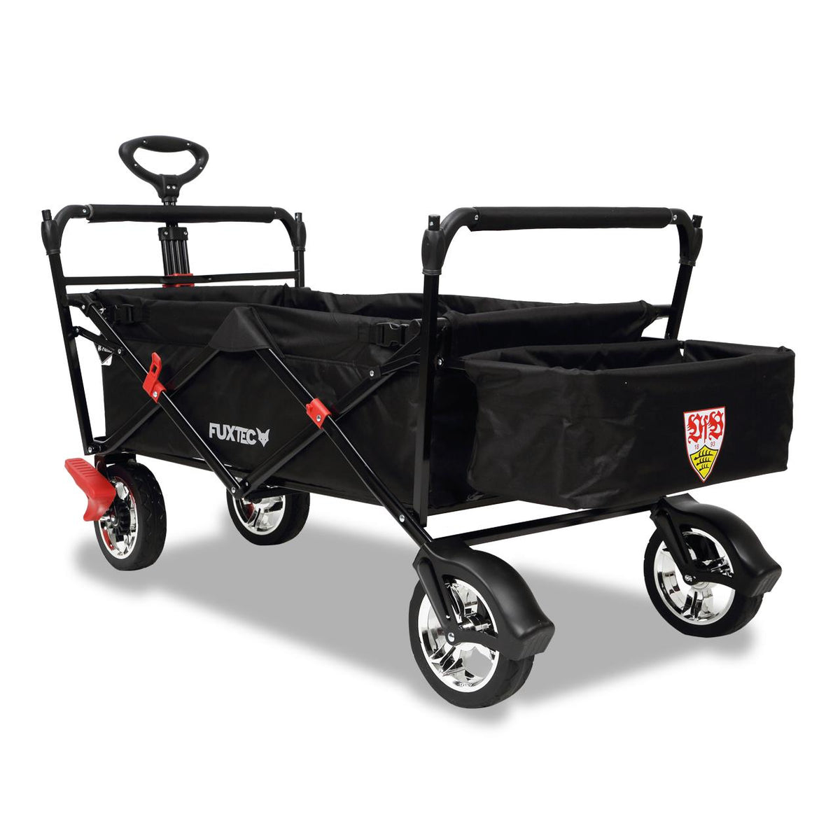 B-WARE FUXTEC Bollerwagen FX-CT500 "VfB Stuttgart"-Edition mit Sonnendach