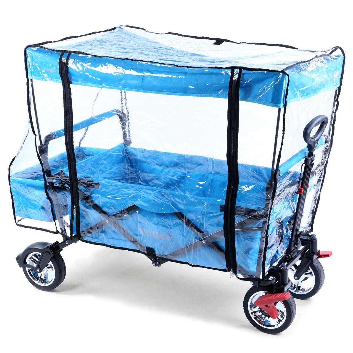 Bild 1 B-WARE Regenschutz transparent für Bollerwagen CT500
