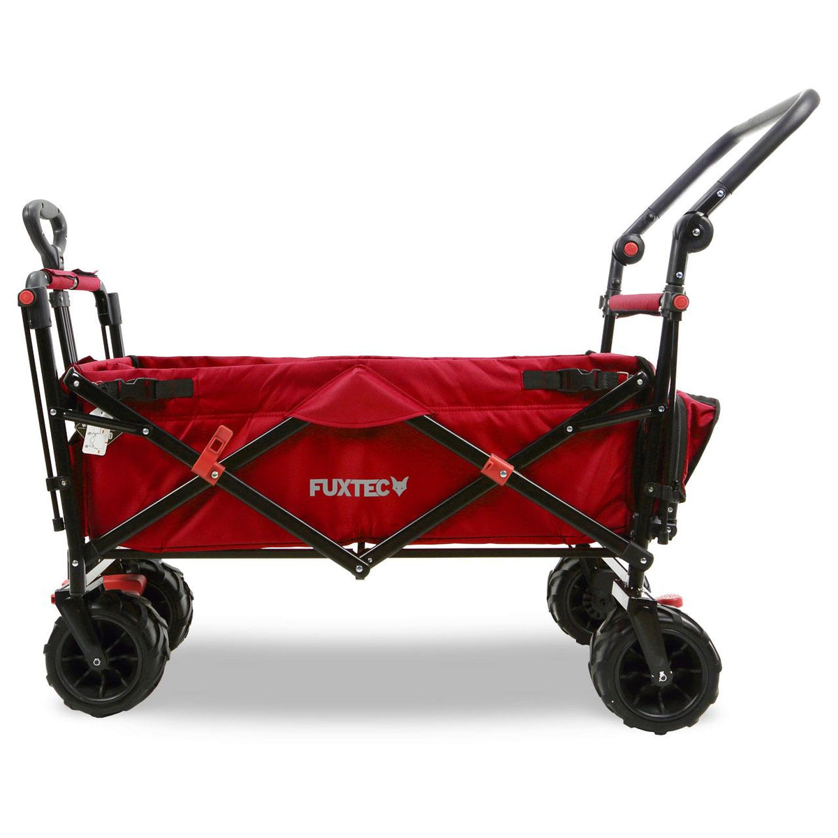 Bild 1 B-Ware FUXTEC Strand-Bollerwagen FX-CTB800 mit UV-geschütztem Sonnendach,Schiebegriff & Innenraumverlängerung