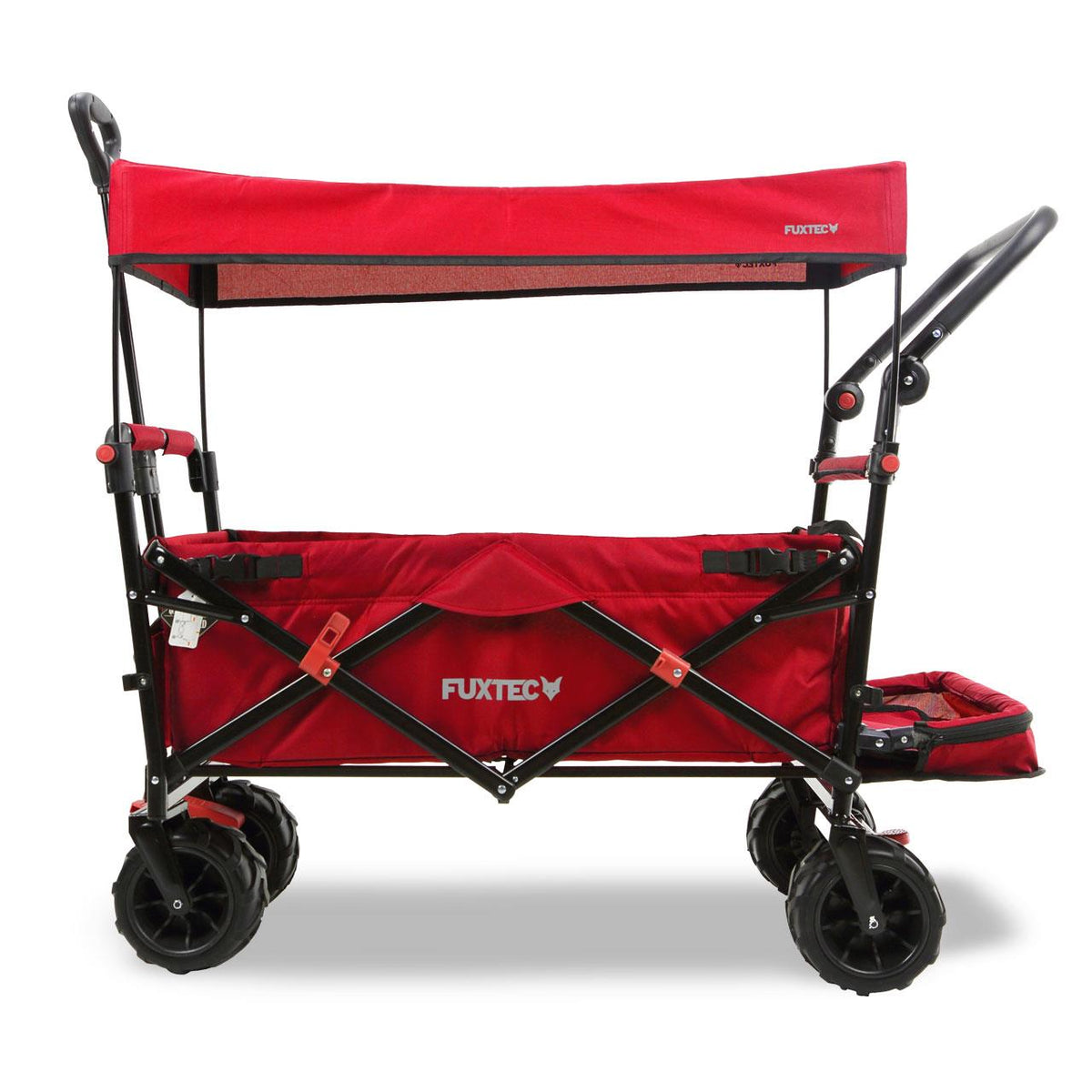 Bild 1 B-Ware FUXTEC Strand-Bollerwagen FX-CTB800 mit UV-geschütztem Sonnendach,Schiebegriff & Innenraumverlängerung