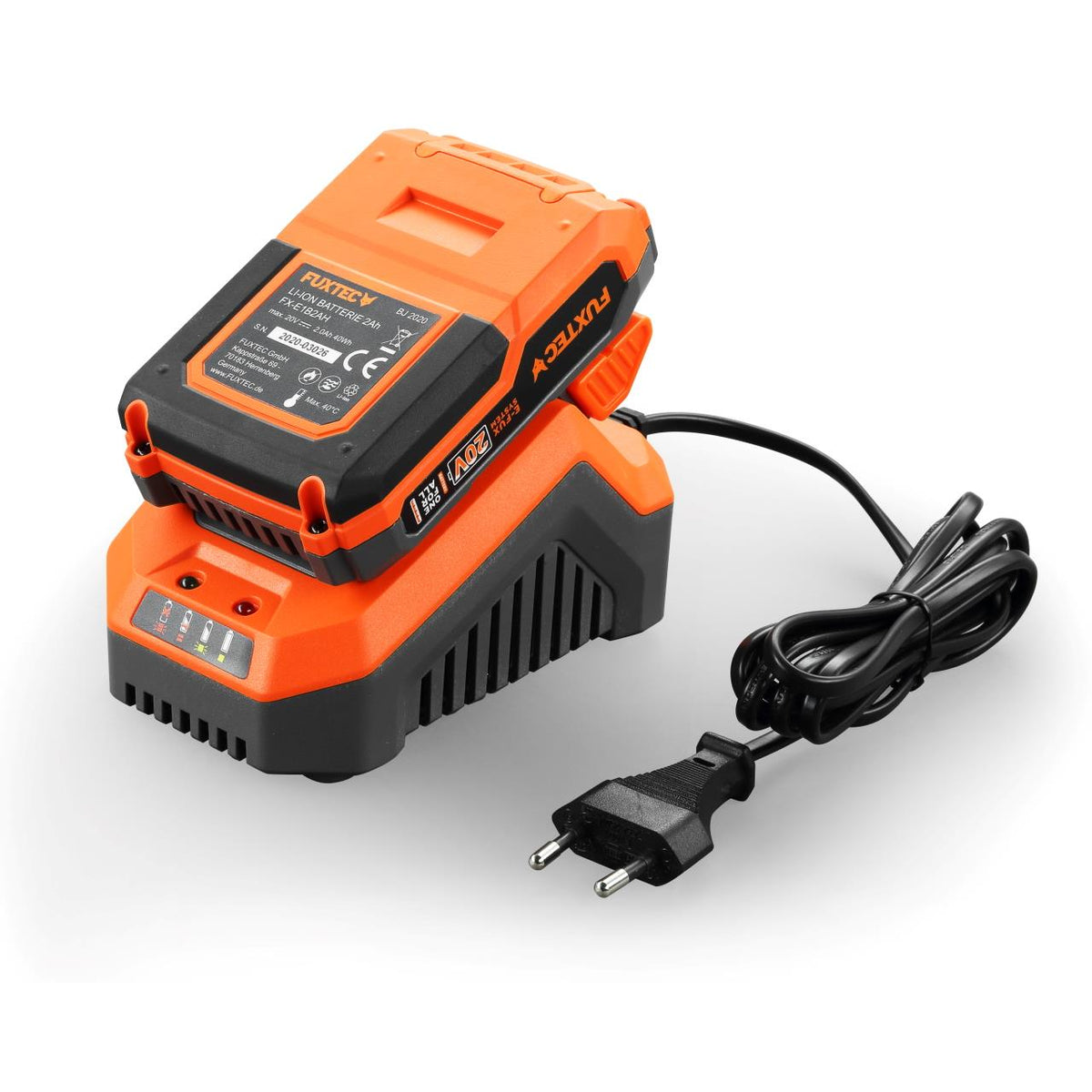 Bild 1 B-WARE FUXTEC 20V Akku Laubbläser FX-E1LB20 SET 1 mit 1 x Akku 4Ah, 1 x Ladegerät 2,4A