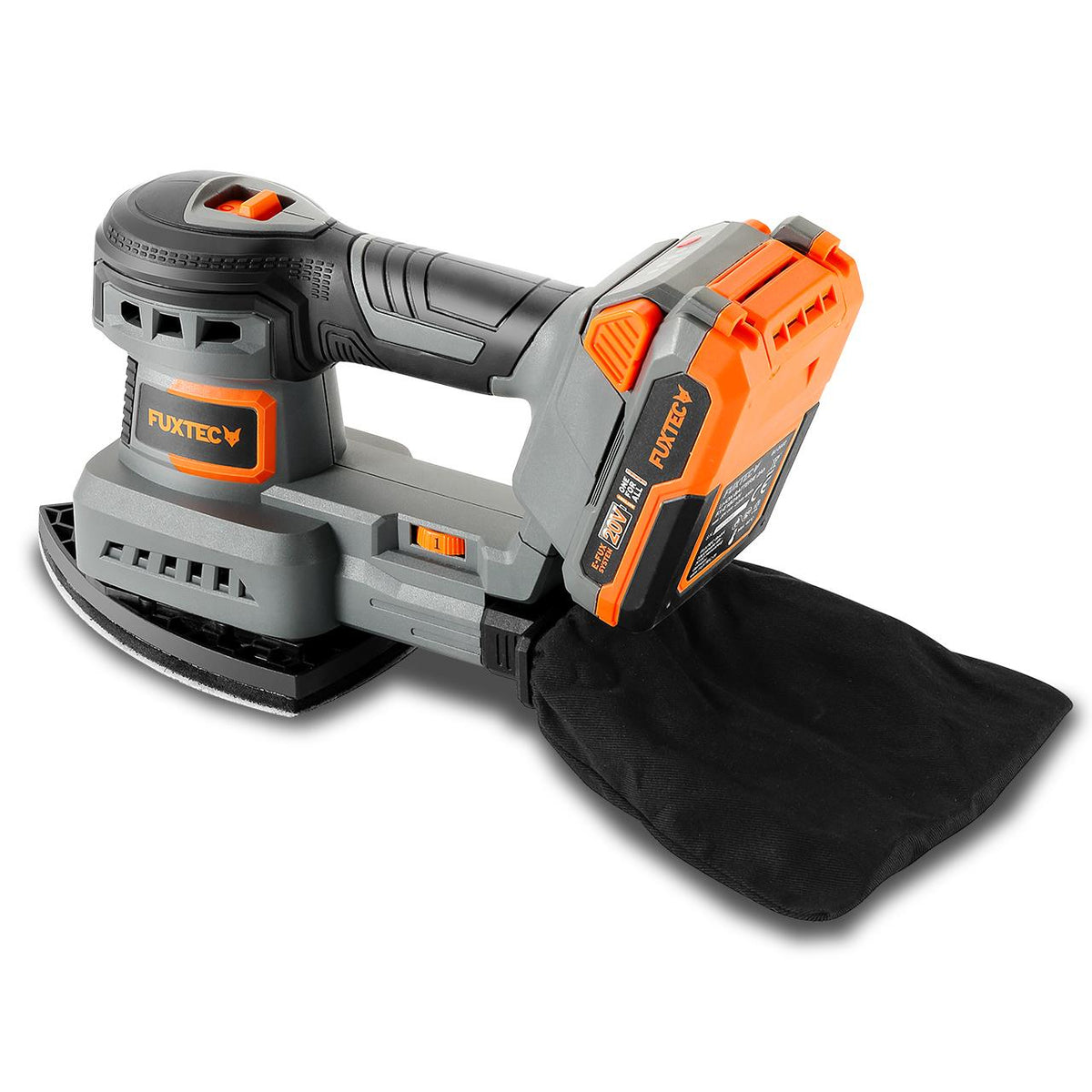Bild 1 B-WARE FUXTEC 20V Akku Schwingschleifer FX-E1MS20 SET mit 1 x Akku 2Ah, 1 x Ladegerät 1A