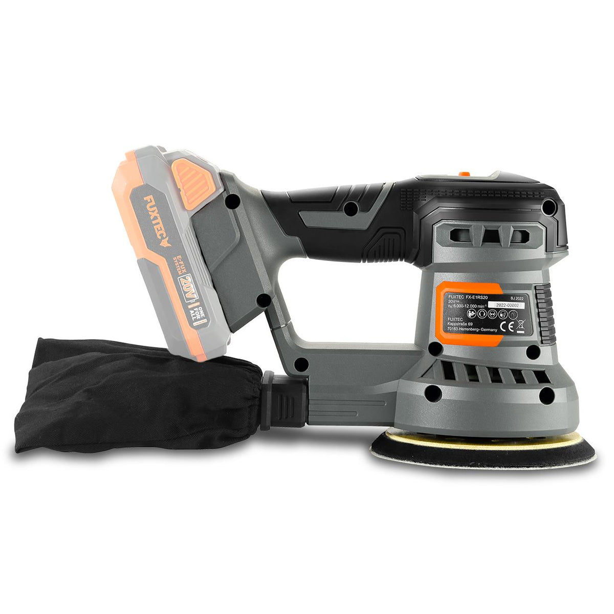 Bild 1 B-WARE FUXTEC 20V Akku Rotationsschleifer FX-E1RS20 ohne Akkupack, ohne Ladegerät