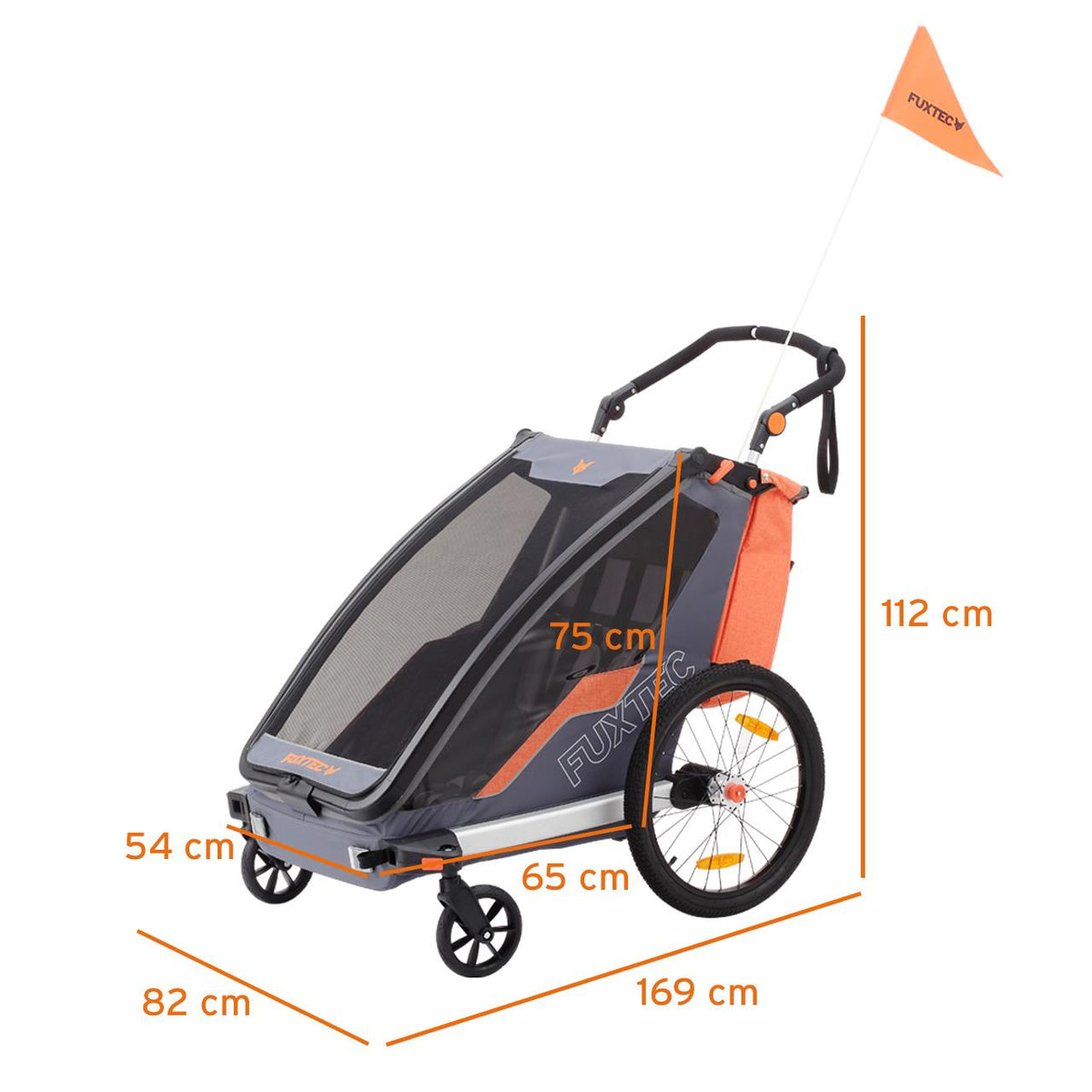 Bild 1 B-Ware FUXTEC Fahrradanhänger Sportfux FX-FA1