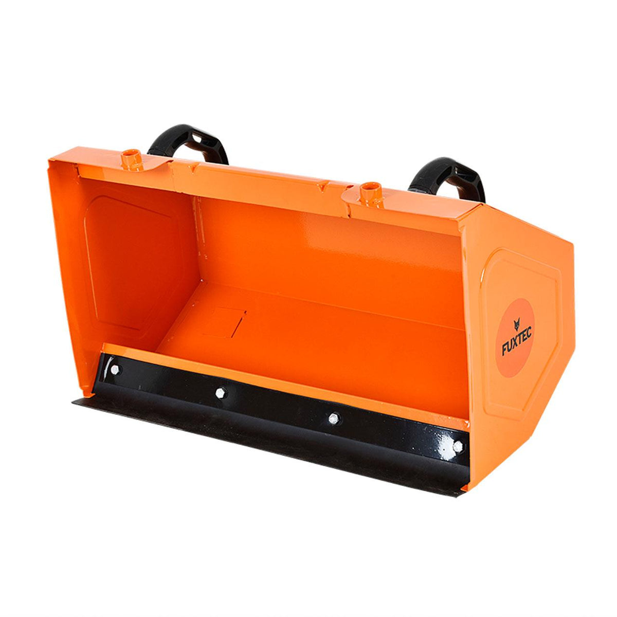 Bild 1 B-WARE FUXTEC Benzin Kehrmaschine Set FX-KM196-SET3 mit Schneeschild und Kehrgutsammelbehälter