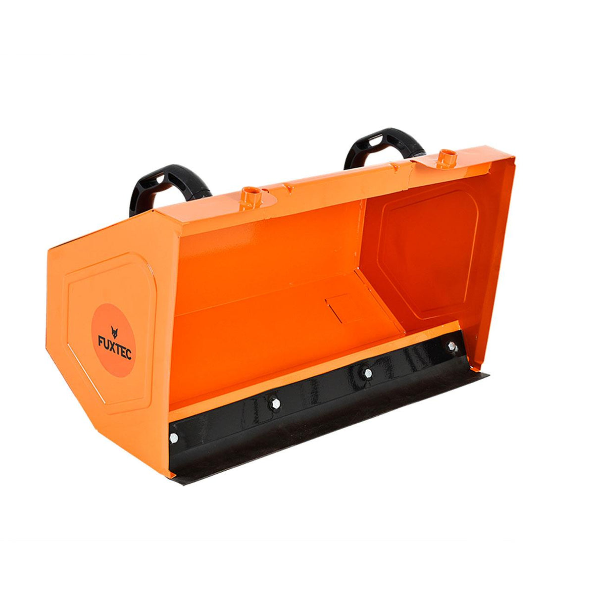 Bild 1 B-WARE FUXTEC Benzin Kehrmaschine Set FX-KM196-SET3 mit Schneeschild und Kehrgutsammelbehälter