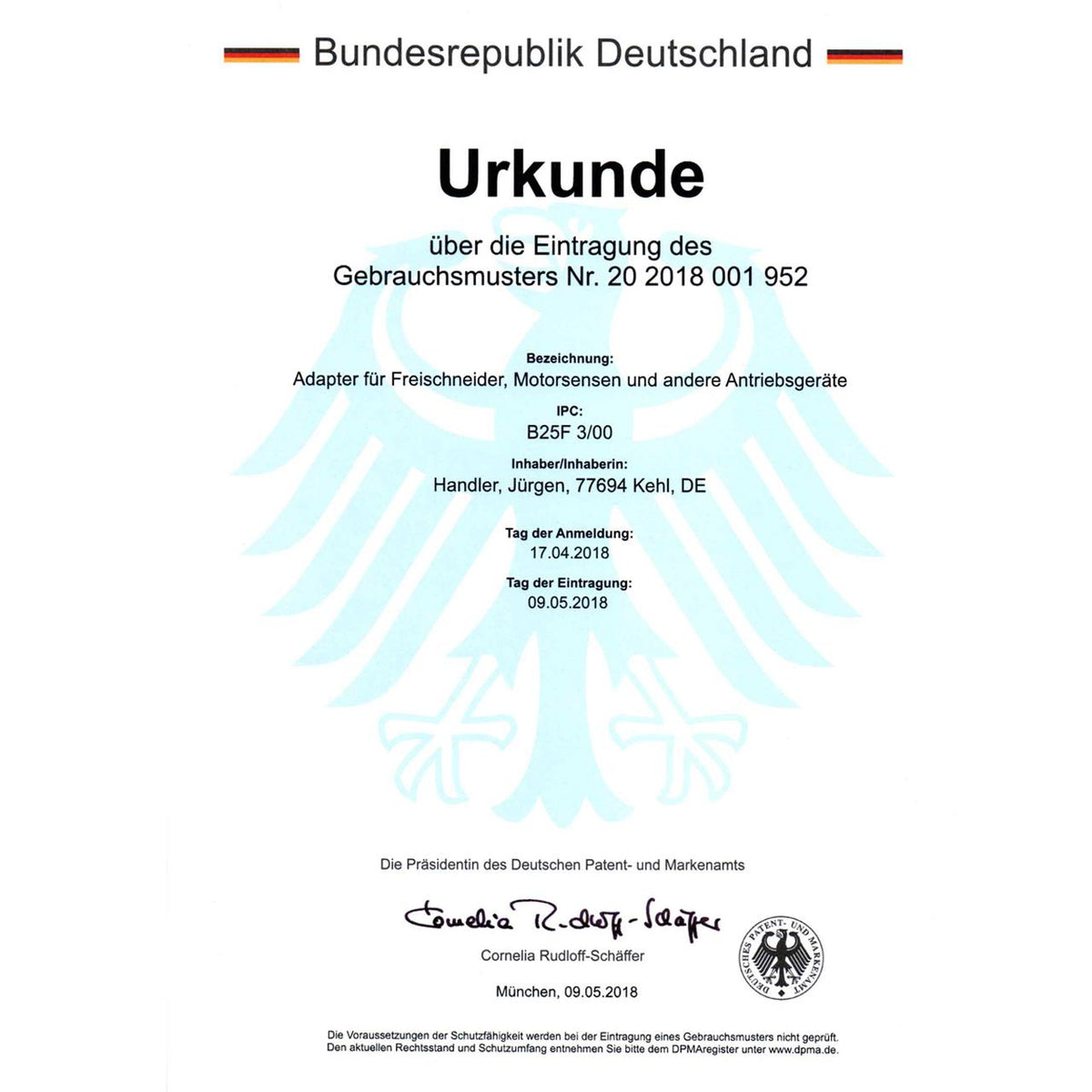 Wildkrautbürstenaufsatz inkl. Fadenkopffunktion 8mm für Rasentrimmer