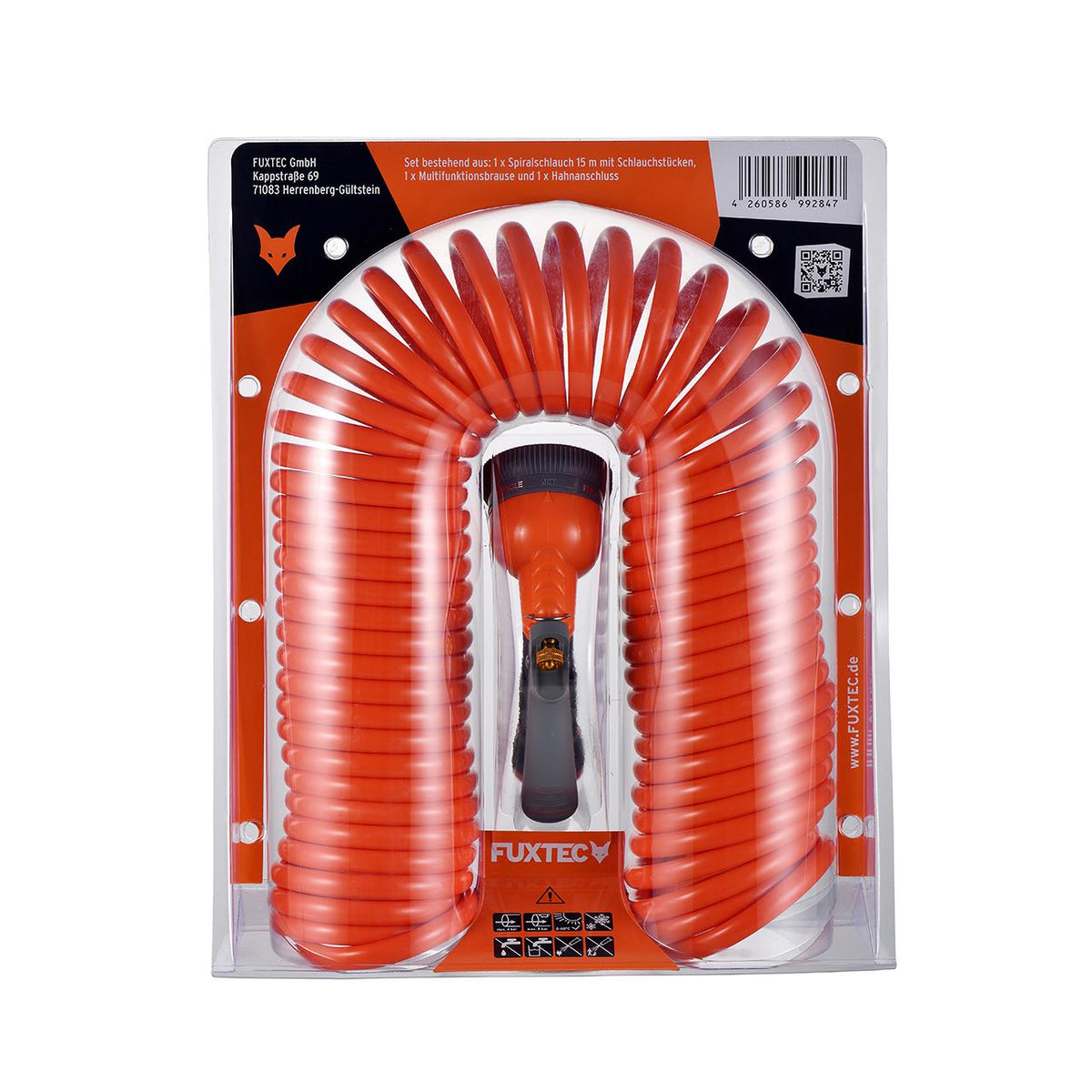 Bild 1 B-WARE FUXTEC Spiralschlauch Set FX-SPS1