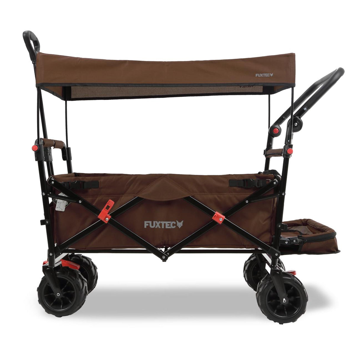 Bild 1 B-Ware FUXTEC Strand-Bollerwagen FX-CTB800 mit UV-geschütztem Sonnendach,Schiebegriff & Innenraumverlängerung
