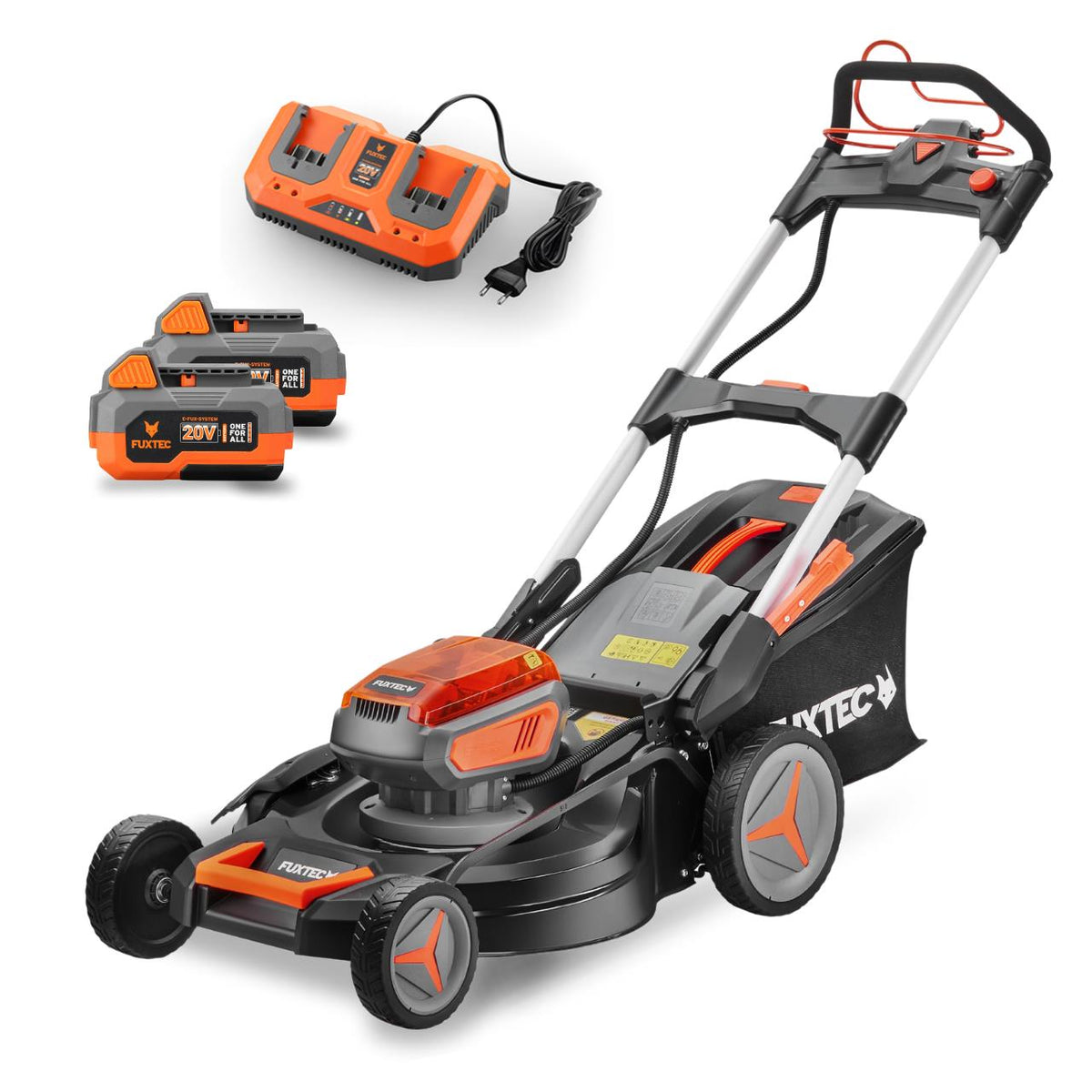 FUXTEC 40V Akku-Rasenmäher FX-E2RM51SET mit Akkus und Ladegerät