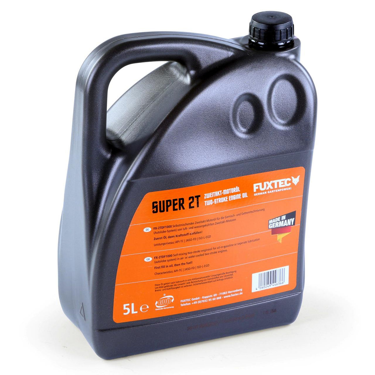 FUXTEC Super 2T Zweitakt-Motoröl im 5-Liter-Kanister
