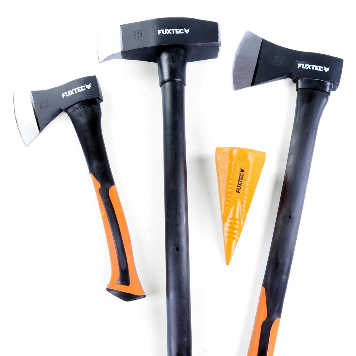 Bild 1 B-WARE FUXTEC 4er Axt Set inklusive Spaltgranate
