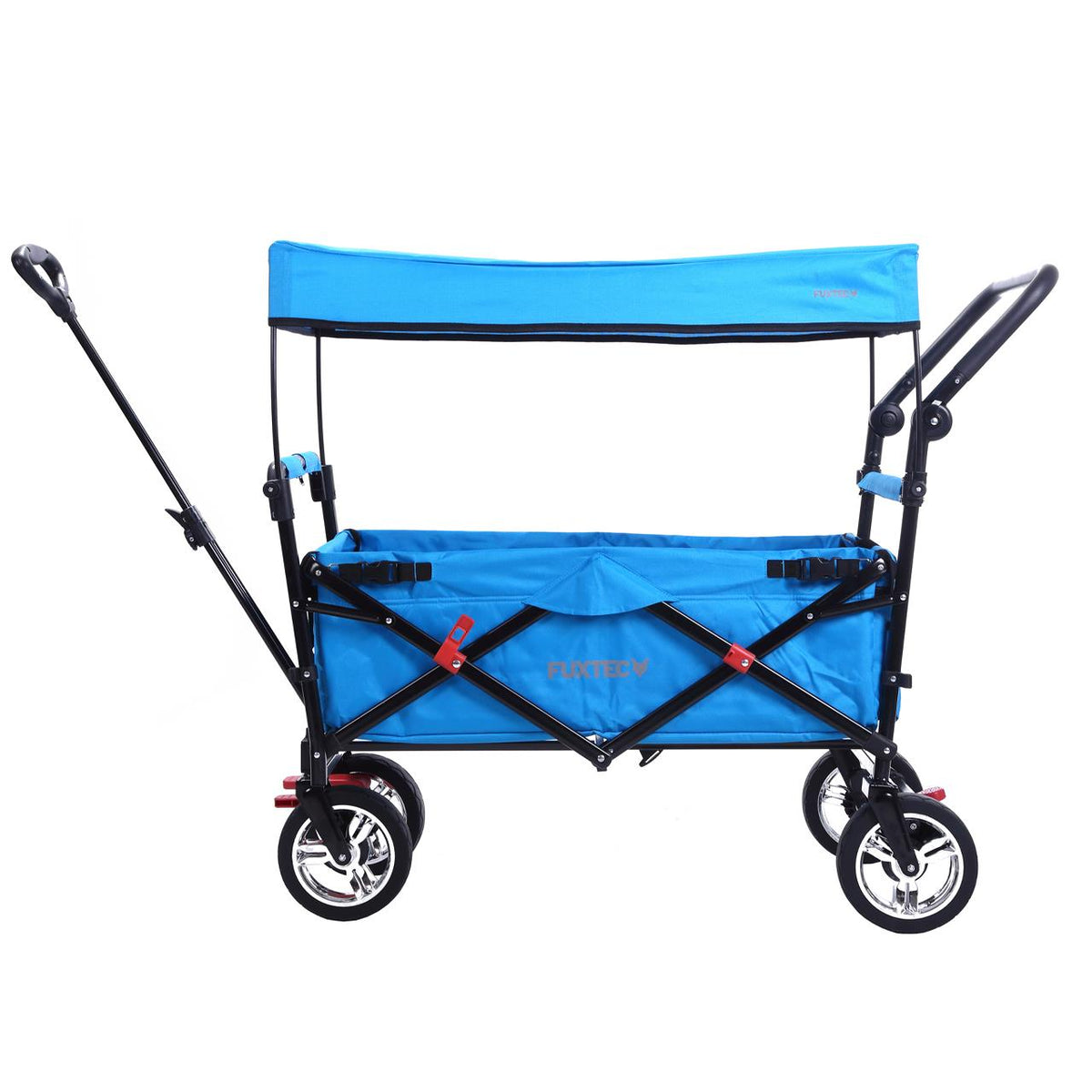 B-Ware Bollerwagen FX-CT700 mit UV-geschütztem Sonnendach und zusätzlichem Schiebegriff
