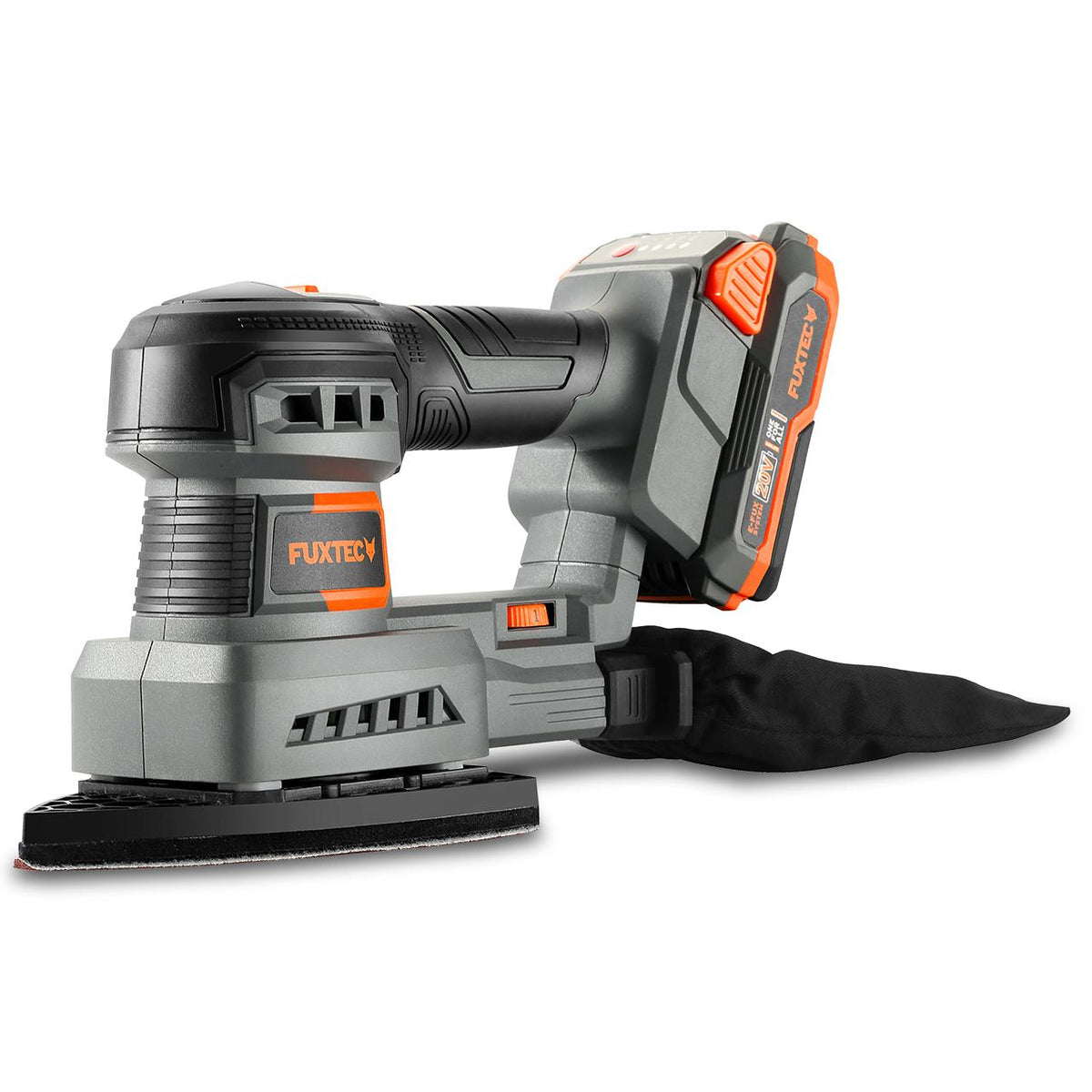 Bild 1 B-WARE FUXTEC 20V Akku Schwingschleifer FX-E1MS20 SET mit 1 x Akku 2Ah, 1 x Ladegerät 1A