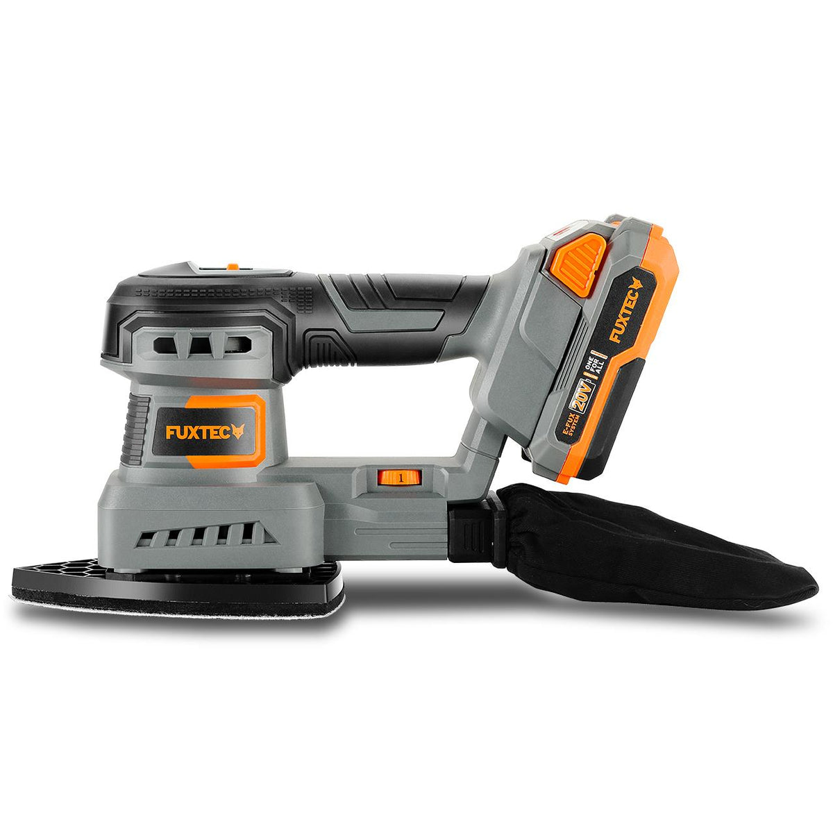 Bild 1 B-WARE FUXTEC 20V Akku Schwingschleifer FX-E1MS20 SET mit 1 x Akku 2Ah, 1 x Ladegerät 1A