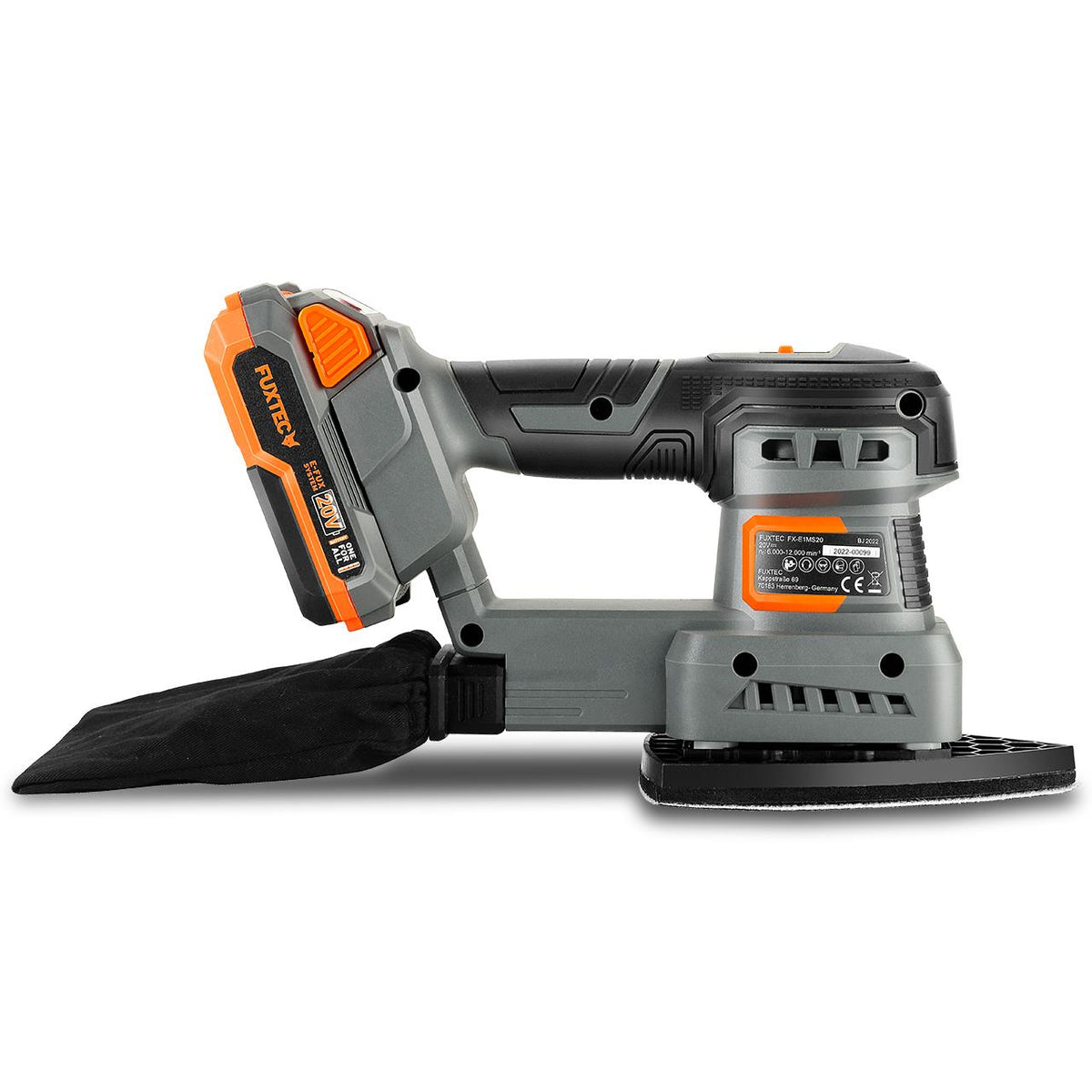 Bild 1 B-WARE FUXTEC 20V Akku Schwingschleifer FX-E1MS20 SET mit 1 x Akku 2Ah, 1 x Ladegerät 1A