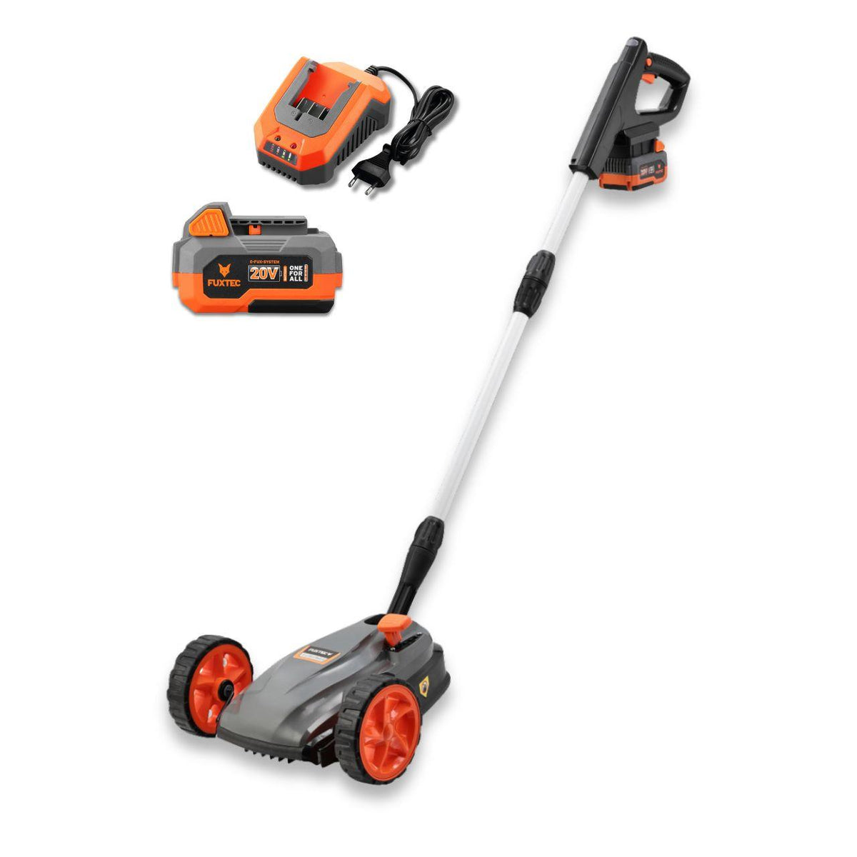 FUXTEC 20V Akku-Einhand-Rasenmäher FX-E1RMEH20-SET mit Akku und Ladegerät