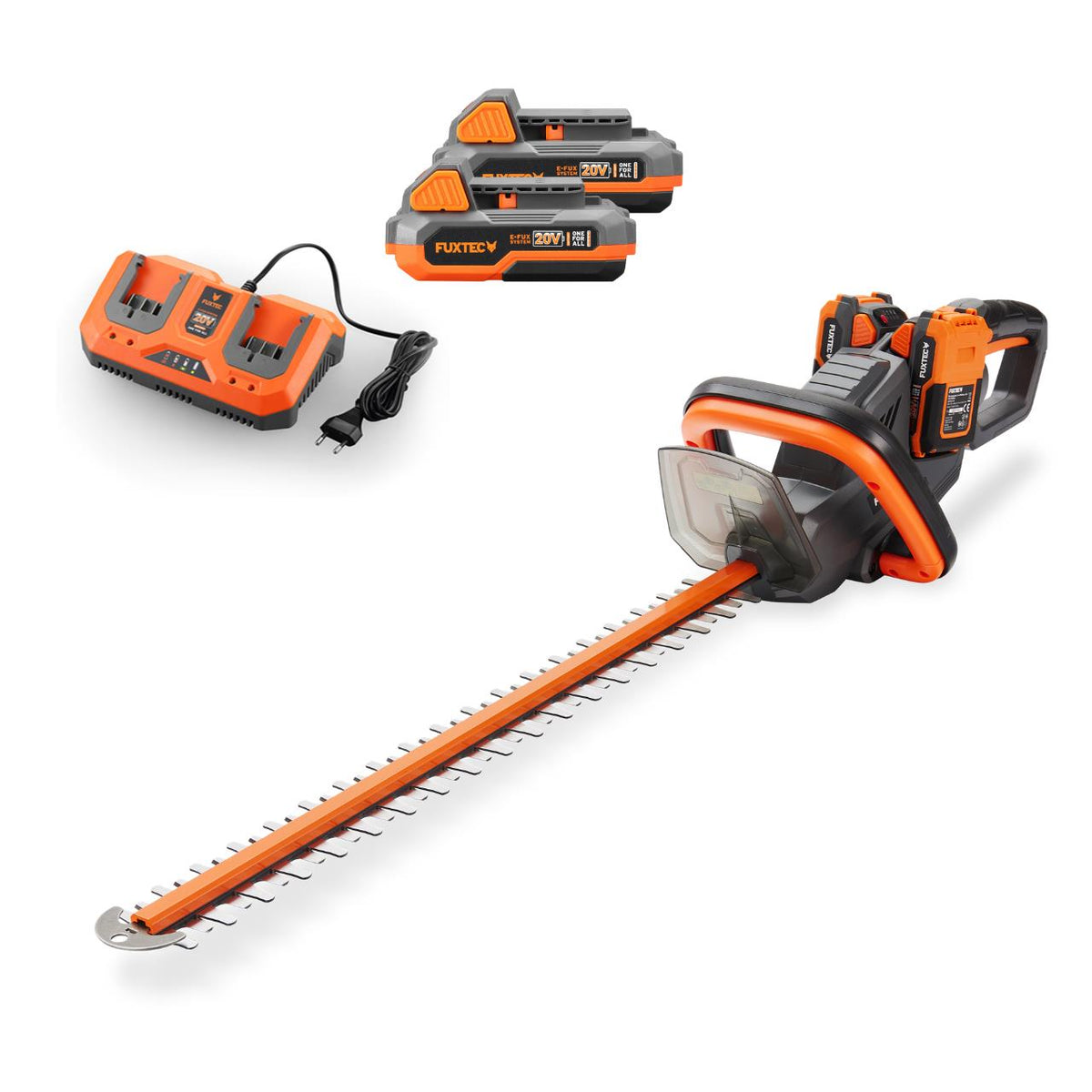 FUXTEC 40V Akku Heckenschere FX-E2HSSET mit Akkus und Ladegerät