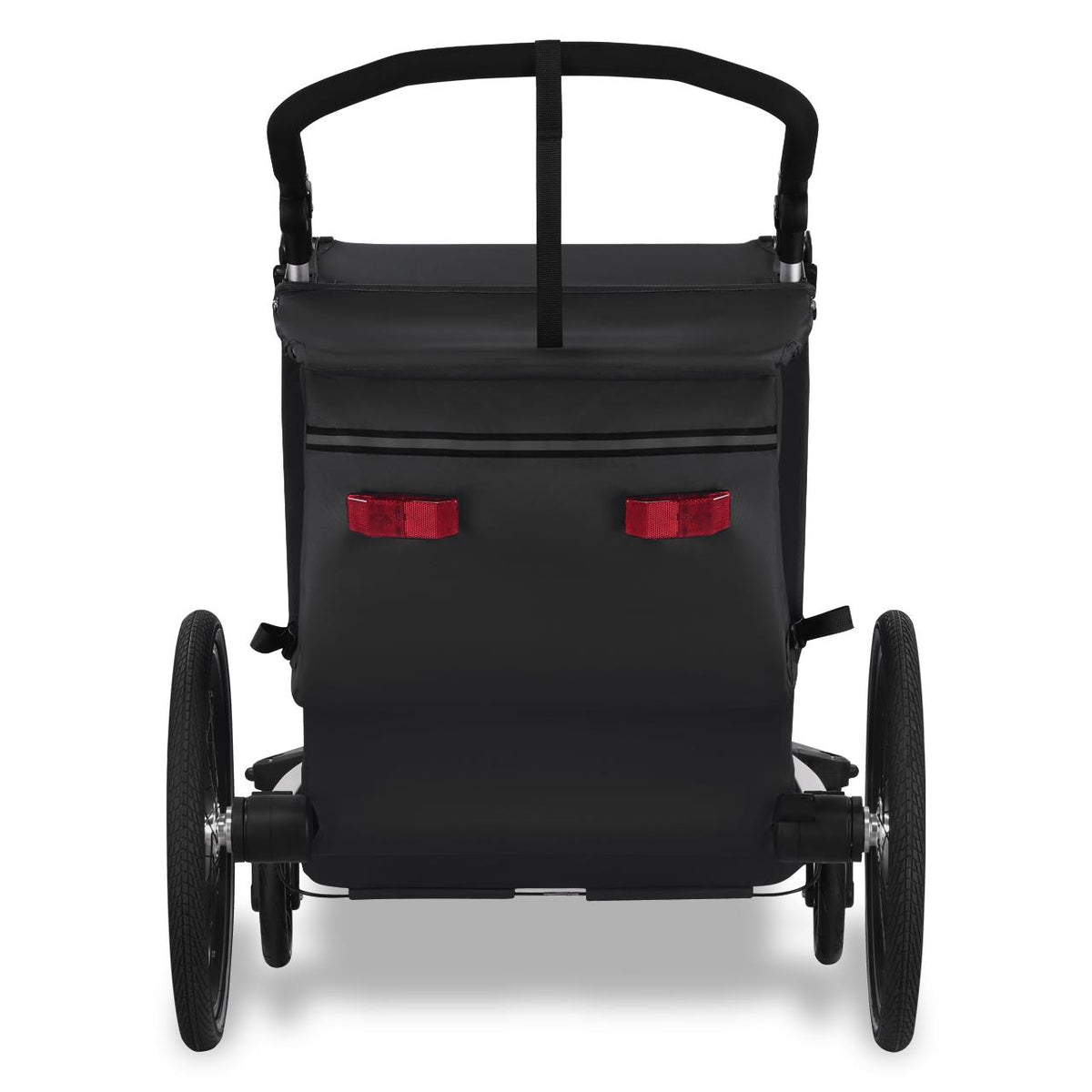 FUXTEC Fahrradanhänger/Jogger FX-FA1-SET-SCHWARZ mit Jogger-Rad