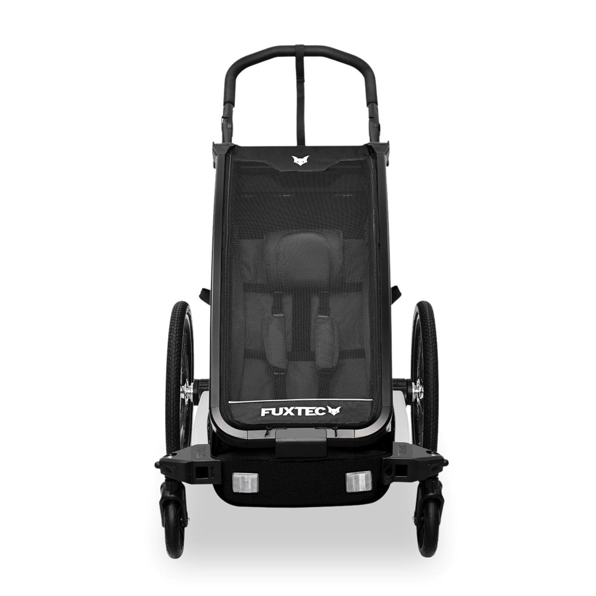 FUXTEC Fahrradanhänger FX-FA1S schwarz mit Joggerrad