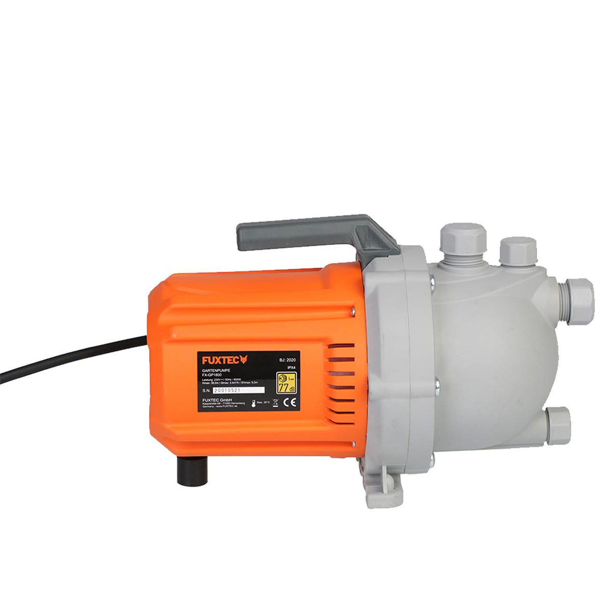 Bild 1 B-WARE FUXTEC Gartenpumpe FX-GP1800