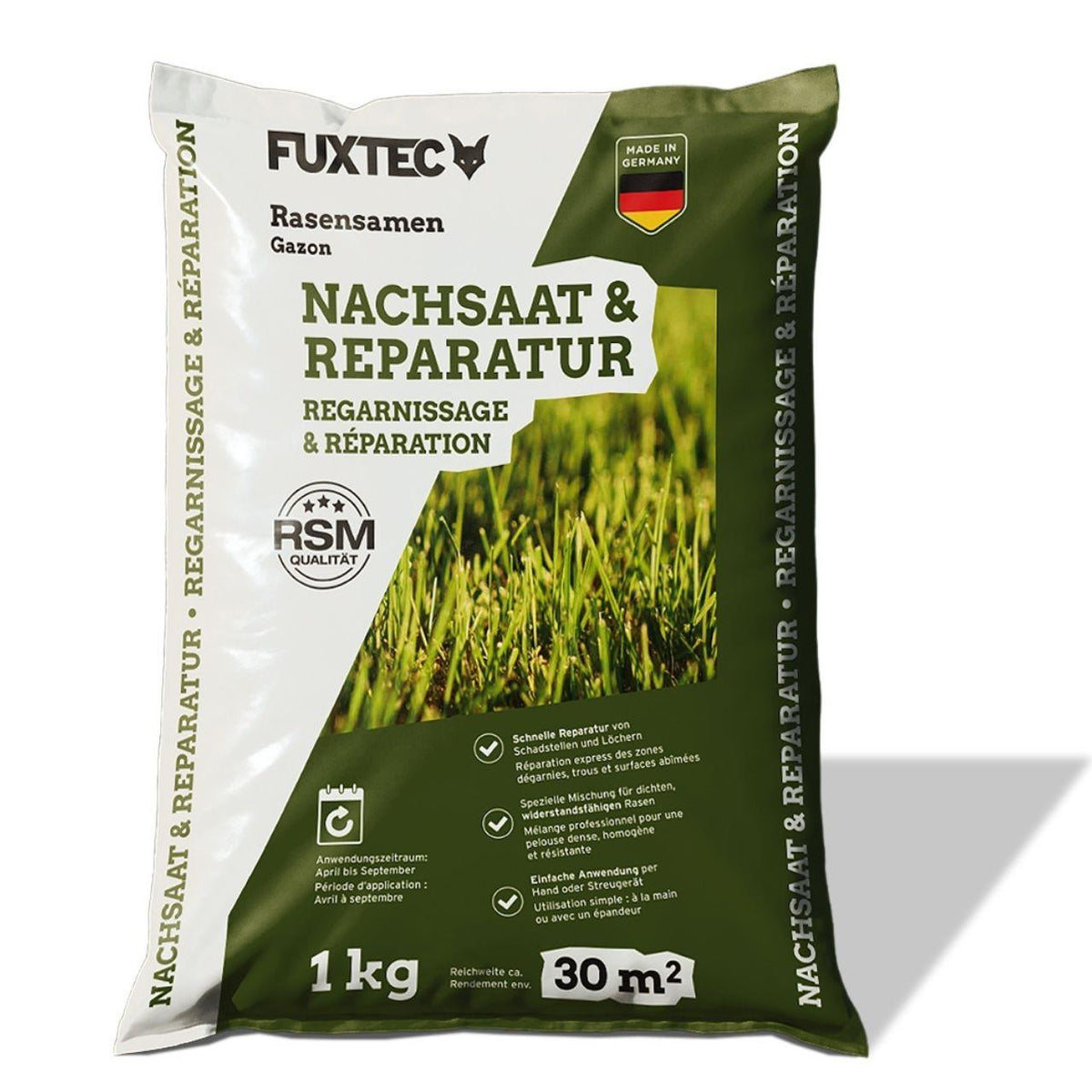 FUXTEC Rasensamen FX-RSNR1 Nachsaat und Reparatur