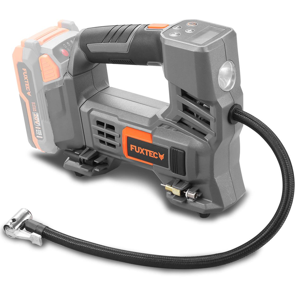 Bild 1 B-WARE FUXTEC 20V Akku Kompressor FX-E1CI20 ohne Akkupack, ohne Ladegerät